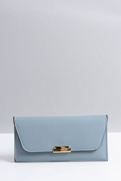 Stilvolle große blaue Brieftasche für Frauen