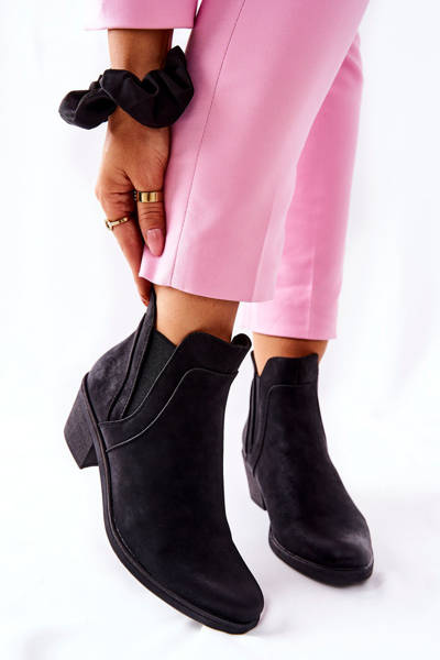 Bottes à talon bloc Sergio Leone BT620 Noir