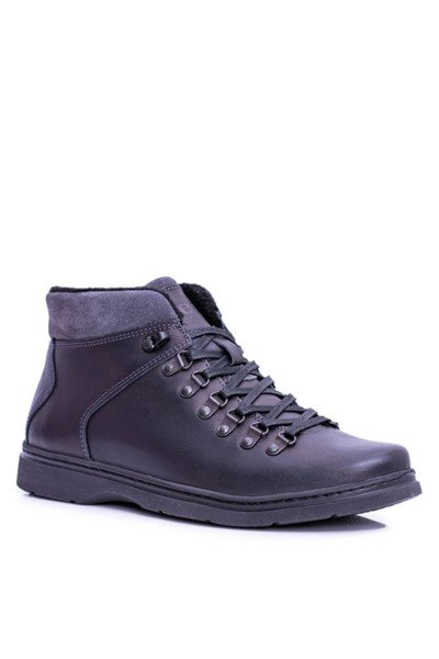 Neex Black Leather pentru bărbați Cizme încălzite Timmo Timmo