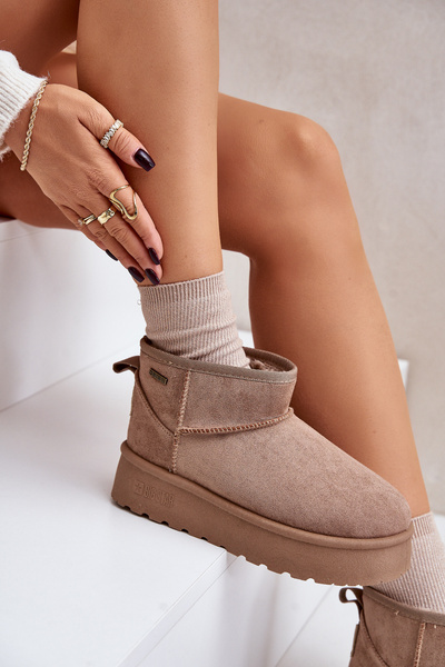 Bottes de neige basses sur plateforme Big Star OO274A100 beige