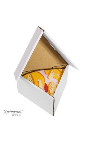 Șosete curcubeu 1 pereche șosete de pizza hawaii