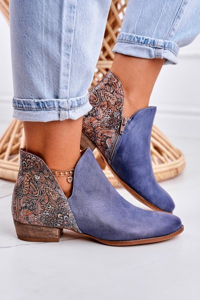 Damen Lederstiefel Maciejka Granatapfel 04091-27