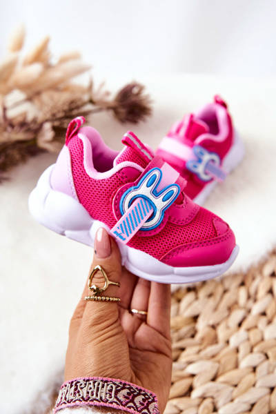 Chaussures de sport Velcro pour enfants Befado 516P089 Rose