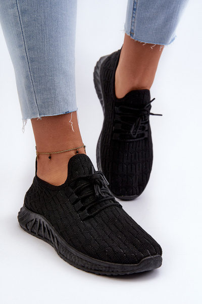 Schwarze leichte Damensportschuhe Xalara