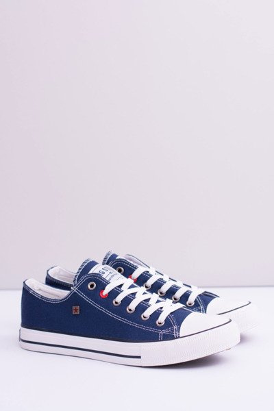 Baskets bleu marine Big Star Low pour hommes T174101