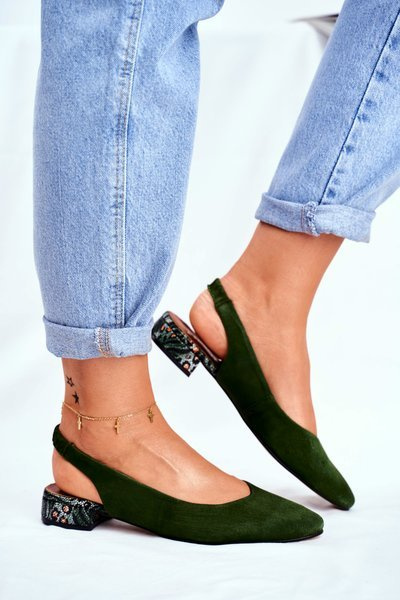 Magas sarkú balerina Maciejka Green 04482-09