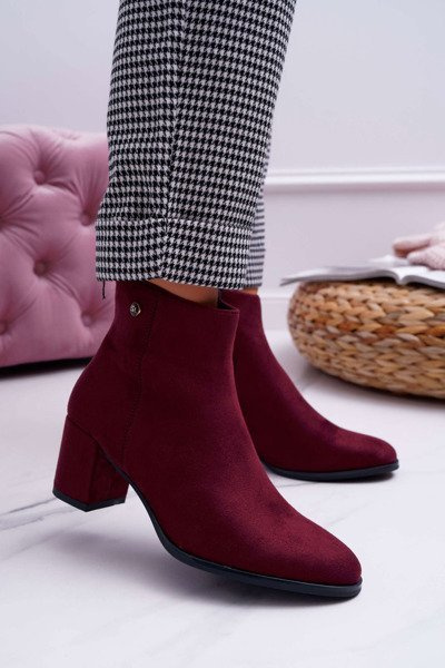 Női sarkú csizma Sergio Leone Maroon BT520