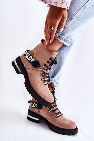 Bottes Chaudes En Daim Avec Ceinture Marron Aurelio