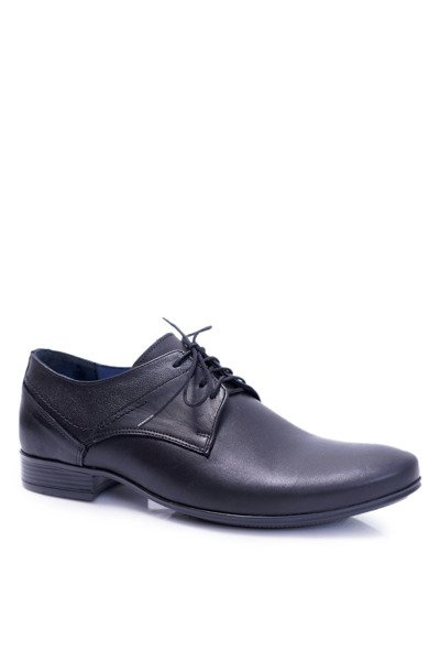 Nikopol 1622 Männer Schwarz Leder Wanderschuhe