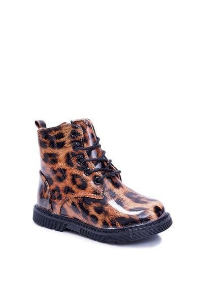 Cizme pentru copii Fleece Trappers încălziți leopard Darsin