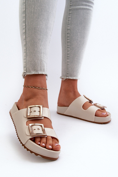 Damen Hausschuhe Glatt ZAXY NN285058 Beige
