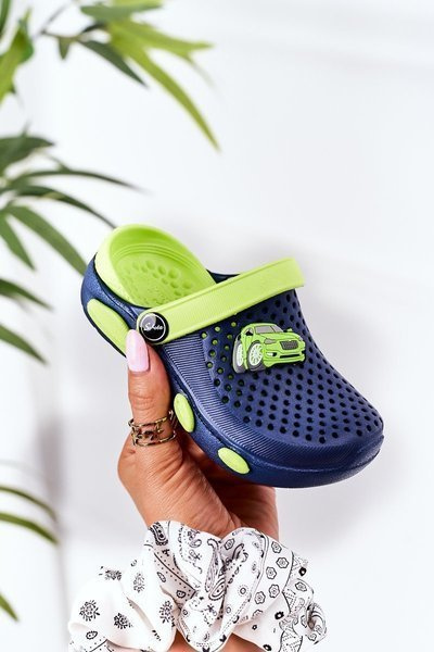 Kinder Schaumstoff Flip Flops Crocs Marinegrün Oliver