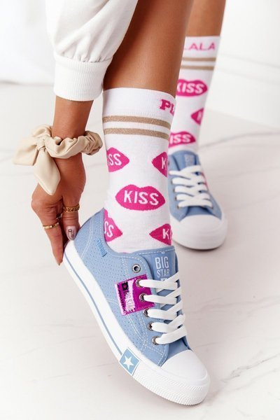 Openwork Women's Sneakers BIG STAR FF274037 Blue