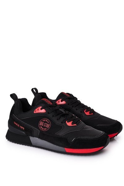 Chaussures de sport pour hommes en mousse à mémoire de forme Big Star HH174241 noir