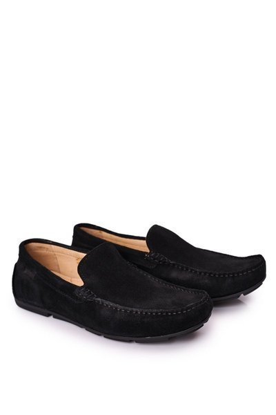 Mocassins décontractés en daim GOE HH1N4080 Noir
