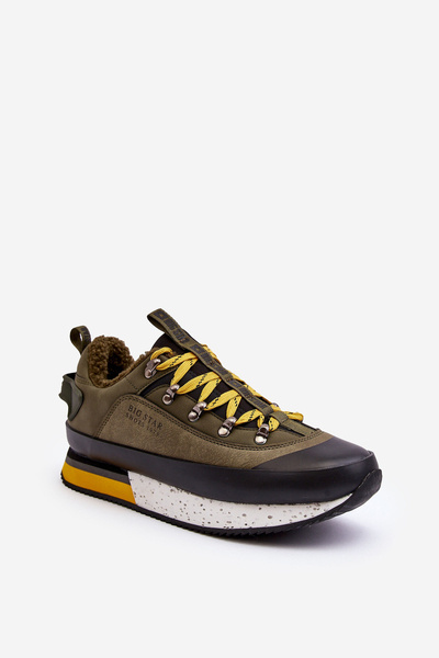 Männliche gefütterte Sport-Schuhe Khaki Big Star MM174109
