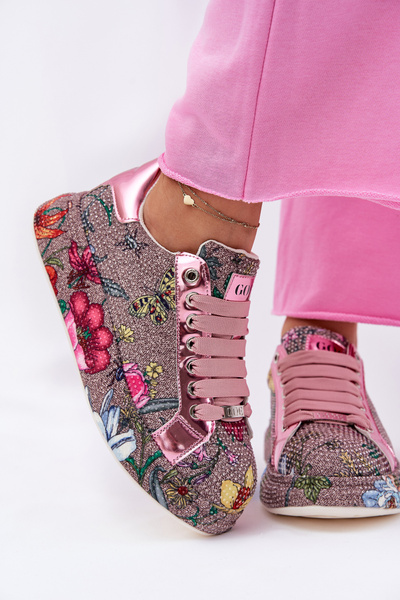 Sneakers cu model pe platformă cu decorare GOE RR2N4002 Multicolor