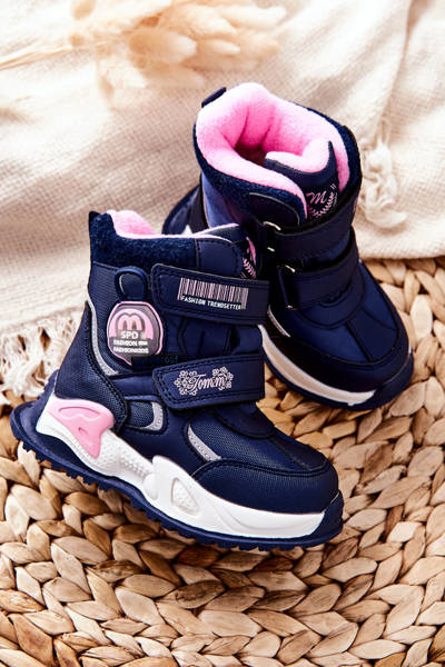 Bottes de Neige Isolées Enfant Marine Nemi