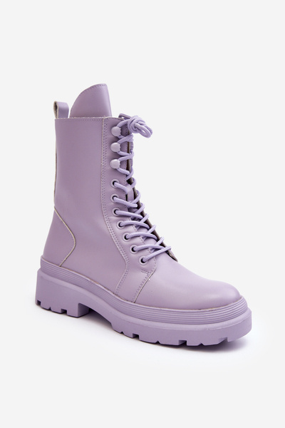 Bottes De Travail Femme Eco-cuir Violet Irande