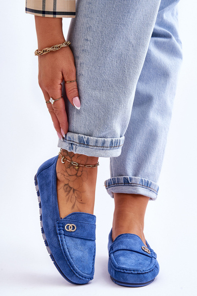 Slipper aus Wildleder in Blau Castelo