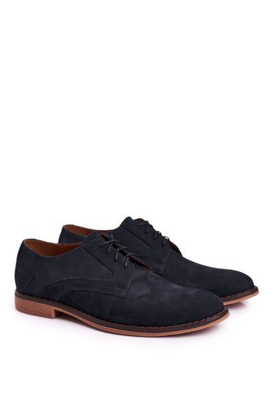 Mocassins Homme Cuir Nubuck BEDNAREK Bleu Marine