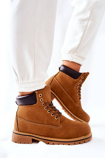 Trappers d'échauffement Beige Foncé Crush