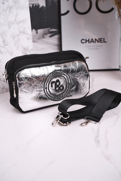 Pursă pentru femei NoBo NBAG-J2530-CM22 Silver negru