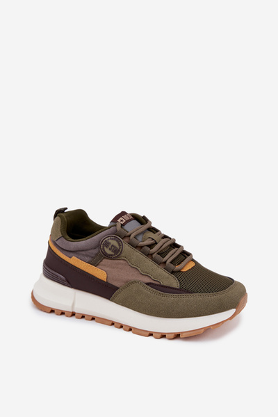 Pantofi Sport Masculini Sneakers Big Star RR174280 HI-POLY SYSTEM Verde Închis