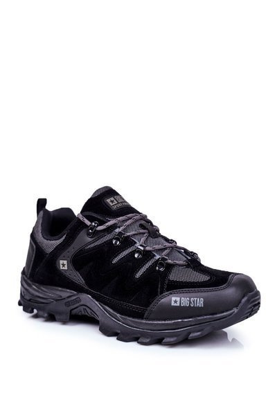 Chaussures de trekking pour hommes Big Star Outdoor noires GG174282
