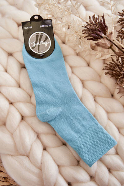 Sock -uri clasice de bumbac pentru femei albastre