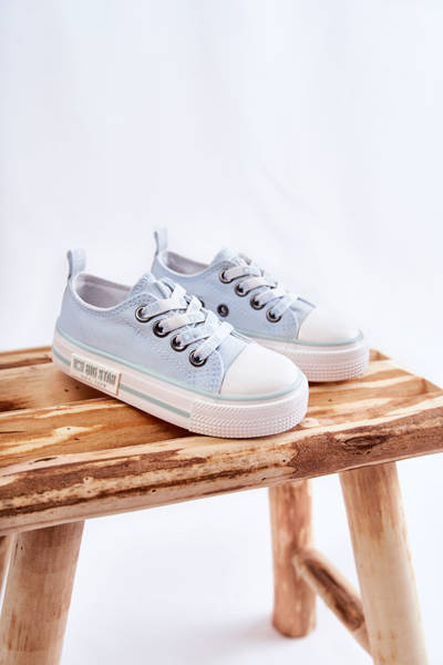 Baskets en tissu pour enfants BIG STAR KK374073 Bleu