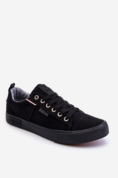 Niedrige Materialturnschuhe für Herren Big Star KK174002 Schwarz