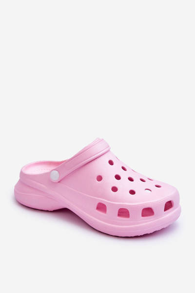 Putplasčio Crocs sandalai ant stambaus pado rožinės spalvos Katniss