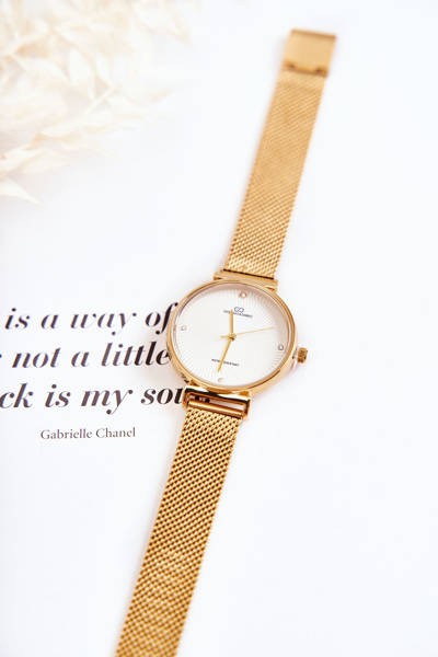 Montre étanche femme Giorgio & Dario avec bracelet doré