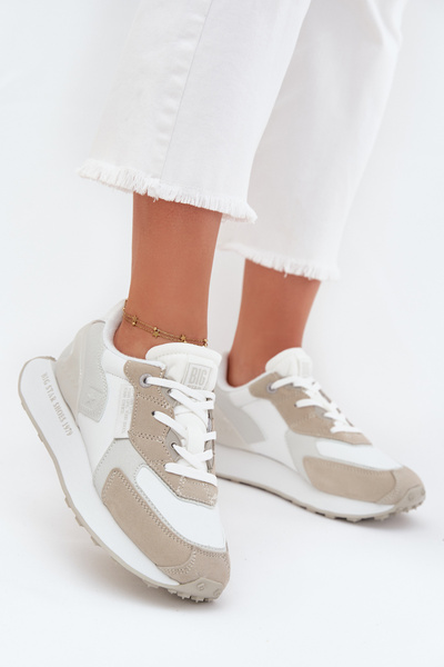 Női Bőr Sneakers Big Star OO274563 Hi-Poly System Fehér