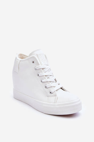 Moteriški odiniai sportbačiai ant Wedge Big Star MM274002 balti