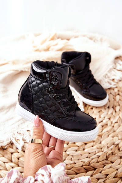 Bottes Baskets Enfant Noir Lizzie