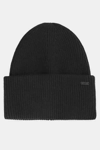 Bonnet d'hiver 4F avec ajout de matériaux recyclés 4FAW23ACAPF288-20S Noir