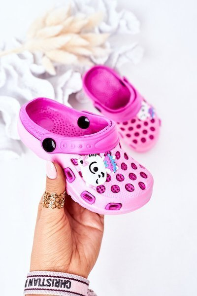 Chaussons Mousse Enfant Crocs Rose Jupiter
