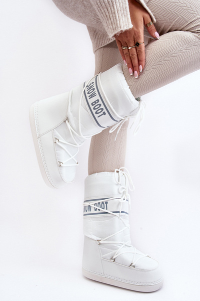 Damen Hohe Schneestiefel Weiß Venila