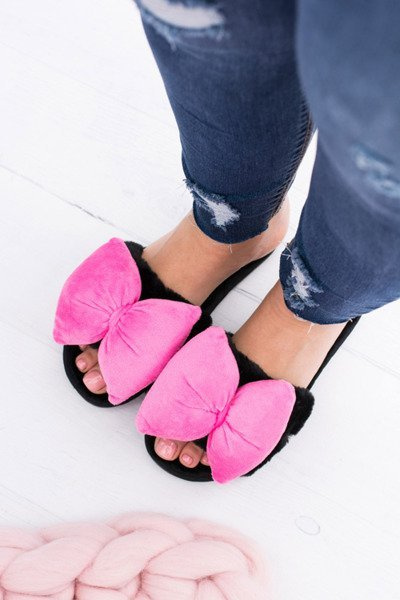 Schwarze Damen Lu Boo Large Pink Floppy Flip Flops