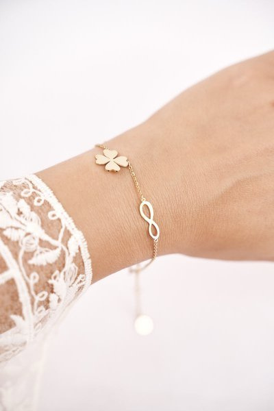 Bracelet Femme Celebrity Gold Trèfles Infinity Madelline