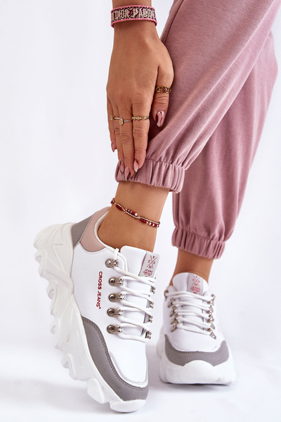 Baskets pour femmes sur la plateforme Cross Jeans KK2R4071C Blanc
