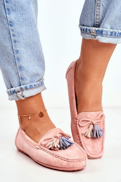 Mocassins Femme Daim 20PB35-2003 Rose Donna Mia