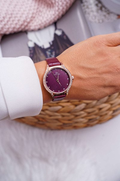 Women's Giorgio & Dario Watch with Zircons Maroon Prime