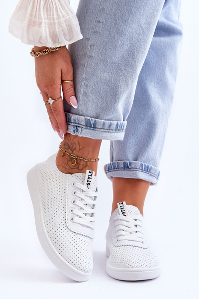 Adidaje pentru femei deschise pentru femei White Carinel