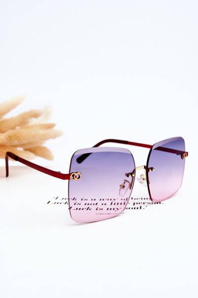 Ochelari mari de soare pentru femei 400UV E4721 RED