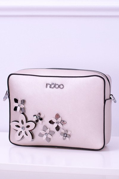 Nobo Damen Handtasche Weiß Gold NBAG-E1590-C000