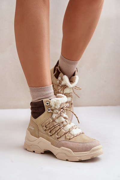 Bottines isolées pour femmes Beige Lee Cooper LCJ-24-03-3059L