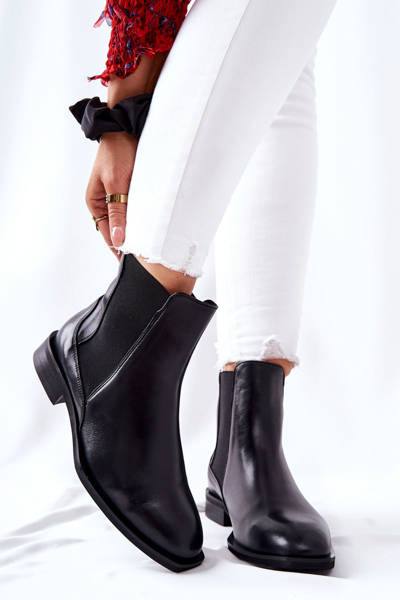 Bottes Chealseas en cuir Laura Messi Noir 2353
